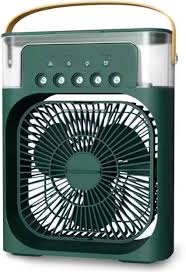Mini Humidifier Portable Air Cooler with Water Tank,3-Speed Fan, LED Light, Timer Function🫶🫶