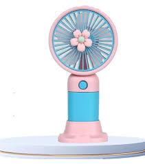 PACK OF 2 Portable Cartoon Shaped Handheld USB Rechargeable Small Fan 🥶