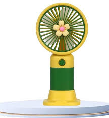 PACK OF 2 Portable Cartoon Shaped Handheld USB Rechargeable Small Fan 🥶