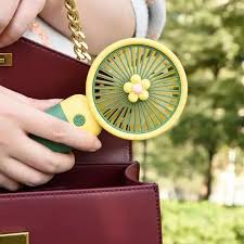 PACK OF 2 Portable Cartoon Shaped Handheld USB Rechargeable Small Fan 🥶