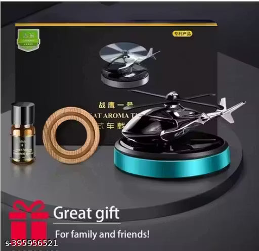 Solar Powered Car Perfume Diffuser – Helicopter Design🚗☀️