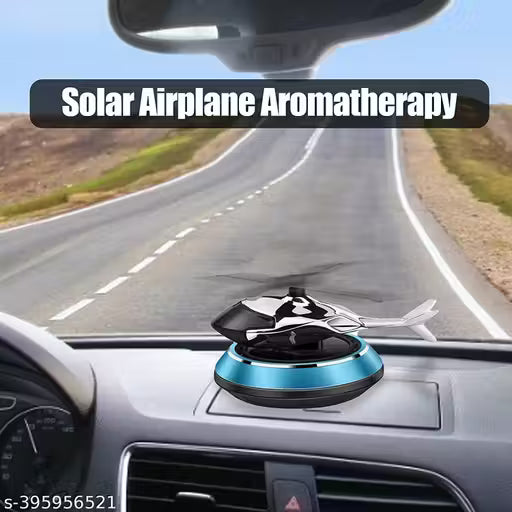 Solar Powered Car Perfume Diffuser – Helicopter Design🚗☀️