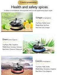 Solar Powered Car Perfume Diffuser – Helicopter Design🚗☀️